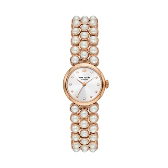 Kate Spade Monroe Faux Pearl Rose Tone Watch